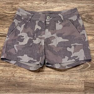 Prana Olivia Short Womens 2‎ Gravel Camo Gray